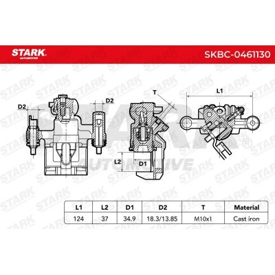 Zacisk Hamulcowy Stark SKBC-0461130 SKBC-0461130 - foto 3