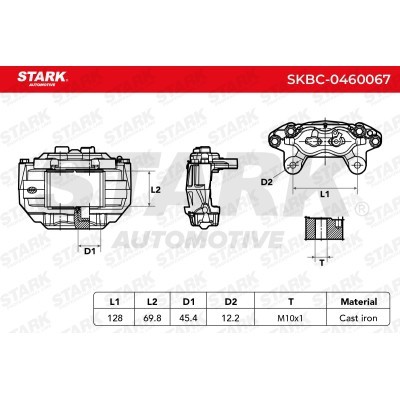 Zacisk Hamulcowy Stark SKBC-0460067 SKBC-0460067 - foto 4