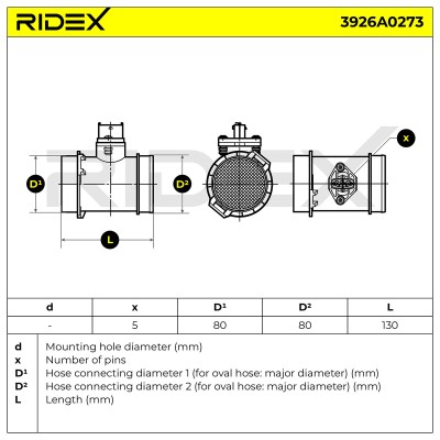 Przepływomierz RIDEX 3926A0273 3926A0273 - foto 7