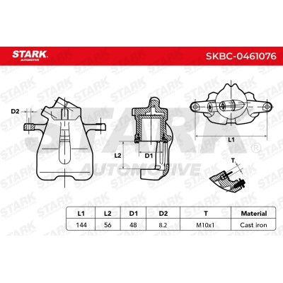 Zacisk Hamulcowy Stark SKBC-0461076 SKBC-0461076 - foto 6