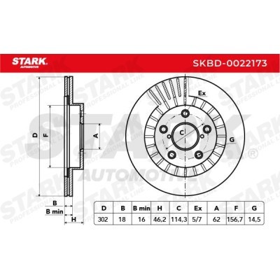 Tarcza hamulcowa Stark SKBD-0022173 SKBD-0022173 - foto 5