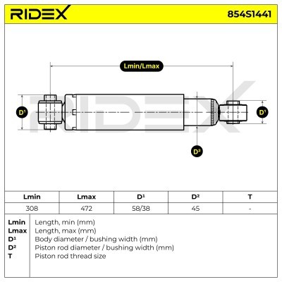 Amortyzator RIDEX 854S1441 854S1441 - foto 6