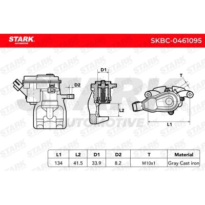 Zacisk Hamulcowy Stark SKBC-0461095 SKBC-0461095 - foto 3