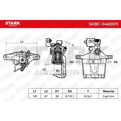Zacisk Hamulcowy Stark SKBC-0460011 SKBC-0460011 - foto 3