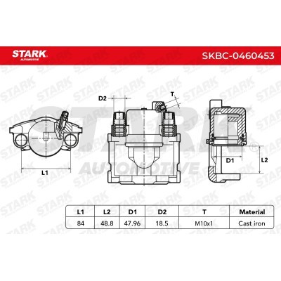 Zacisk Hamulcowy Stark SKBC-0460453 SKBC-0460453 - foto 5