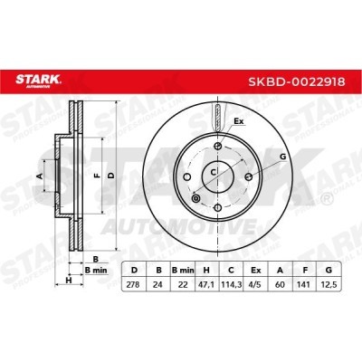 Tarcza hamulcowa Stark SKBD-0022918 SKBD-0022918 - foto 5
