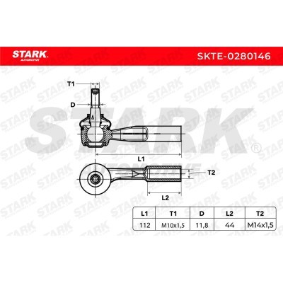 Końcówka drążka kierowniczego Stark SKTE-0280146 SKTE-0280146 - foto 4