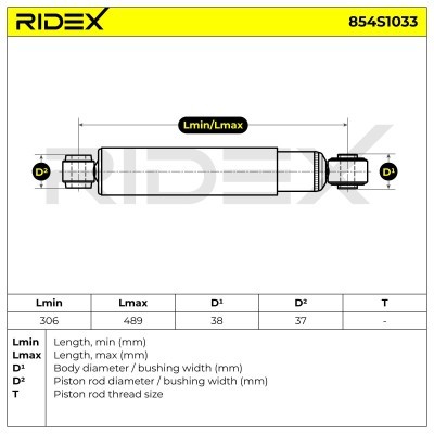 Amortyzator RIDEX 854S1033 854S1033 - foto 7