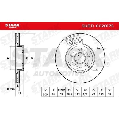 Tarcza hamulcowa Stark SKBD-0020175 SKBD-0020175 - foto 5