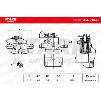 Zacisk Hamulcowy Stark SKBC-0460041 SKBC-0460041 - foto 3