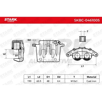 Zacisk Hamulcowy Stark SKBC-0461005 SKBC-0461005 - foto 6