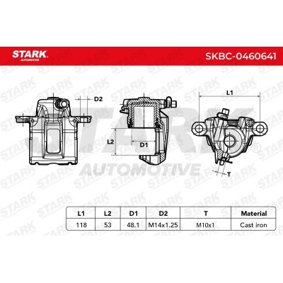 Zacisk Hamulcowy Stark SKBC-0460641 SKBC-0460641 - foto 3