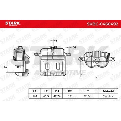 Zacisk Hamulcowy Stark SKBC-0460492 SKBC-0460492 - foto 6