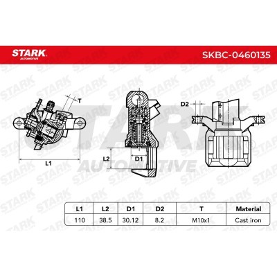 Zacisk Hamulcowy Stark SKBC-0460135 SKBC-0460135 - foto 7