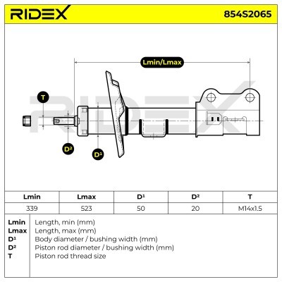 Amortyzator RIDEX 854S2065 854S2065 - foto 8