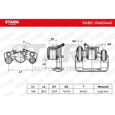 Zacisk Hamulcowy Stark SKBC-0460442 SKBC-0460442 - foto 6