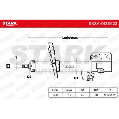 Amortyzator Stark SKSA-0133422 SKSA-0133422 - foto 7