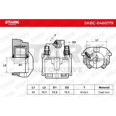Zacisk Hamulcowy Stark SKBC-0460179 SKBC-0460179 - foto 3