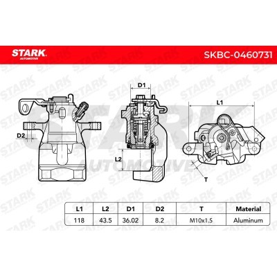 Zacisk Hamulcowy Stark SKBC-0460731 SKBC-0460731 - foto 6