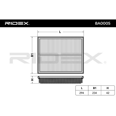 Filtr Powietrza RIDEX 8A0005 8A0005 - foto 6