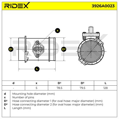 Przepływomierz RIDEX 3926A0023 3926A0023 - foto 6