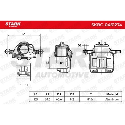 Zacisk Hamulcowy Stark SKBC-0461274 SKBC-0461274 - foto 5