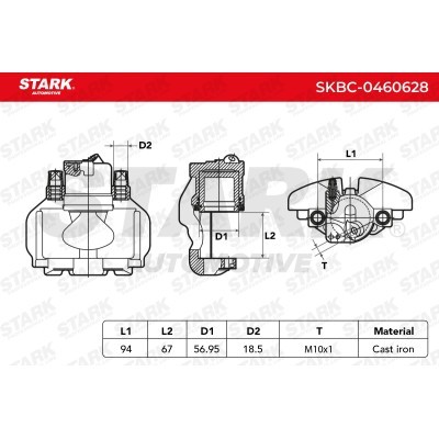 Zacisk Hamulcowy Stark SKBC-0460628 SKBC-0460628 - foto 6