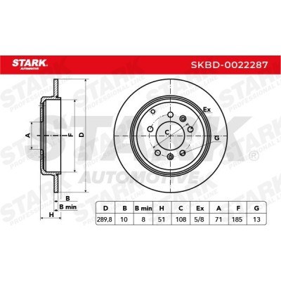 Tarcza hamulcowa Stark SKBD-0022287 SKBD-0022287 - foto 3