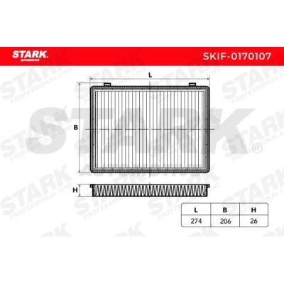 Filtr Kabinowy Stark SKIF-0170107 SKIF-0170107 - foto 3