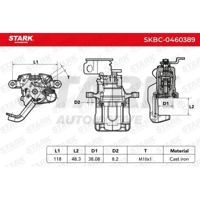 Zacisk Hamulcowy Stark SKBC-0460389 SKBC-0460389 - foto 6
