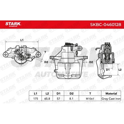 Zacisk Hamulcowy Stark SKBC-0460128 SKBC-0460128 - foto 6