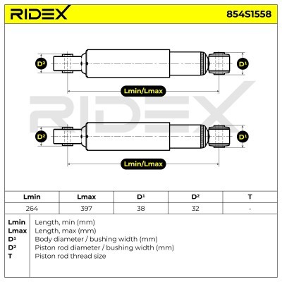 Amortyzator RIDEX 854S1558 854S1558 - foto 5