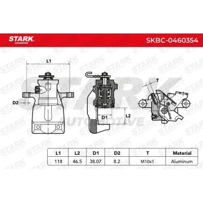 Zacisk Hamulcowy Stark SKBC-0460354 SKBC-0460354 - foto 3