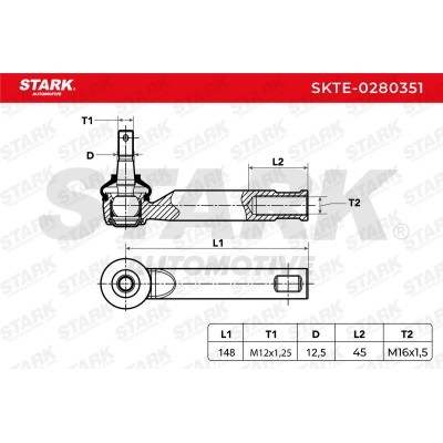 Końcówka drążka kierowniczego Stark SKTE-0280351 SKTE-0280351 - foto 4