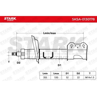 Amortyzator Stark SKSA-0130178 SKSA-0130178 - foto 3