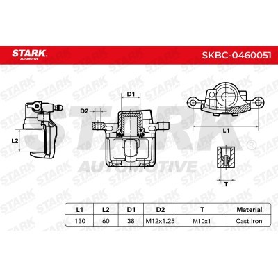 Zacisk Hamulcowy Stark SKBC-0460051 SKBC-0460051 - foto 3
