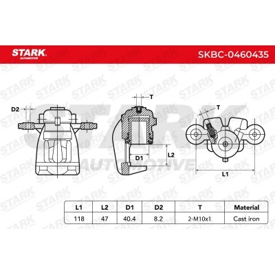 Zacisk Hamulcowy Stark SKBC-0460435 SKBC-0460435 - foto 6