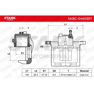 Zacisk Hamulcowy Stark SKBC-0460357 SKBC-0460357 - foto 4