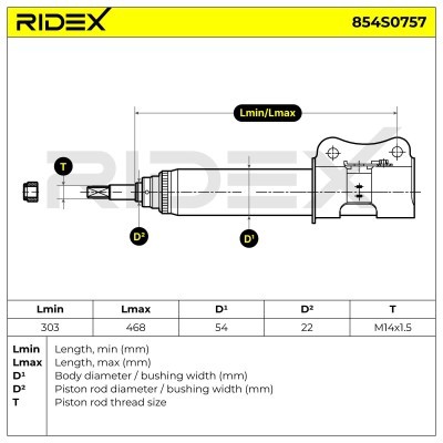 Amortyzator RIDEX 854S0757 854S0757 - foto 8