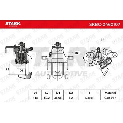 Zacisk Hamulcowy Stark SKBC-0460107 SKBC-0460107 - foto 4