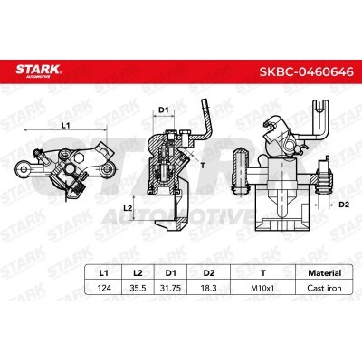 Zacisk Hamulcowy Stark SKBC-0460646 SKBC-0460646 - foto 4