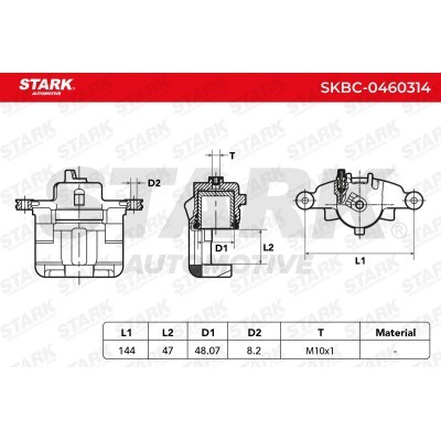Zacisk Hamulcowy Stark SKBC-0460314 SKBC-0460314 - foto 5