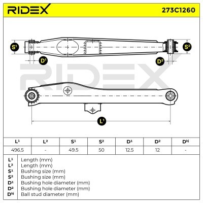 Wahacz RIDEX 273C1260 273C1260 - foto 7