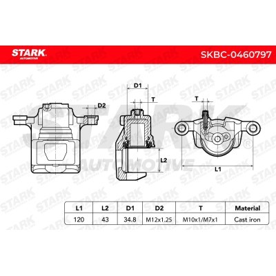 Zacisk Hamulcowy Stark SKBC-0460797 SKBC-0460797 - foto 6