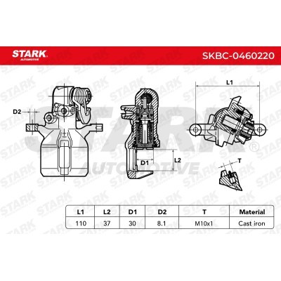 Zacisk Hamulcowy Stark SKBC-0460220 SKBC-0460220 - foto 4