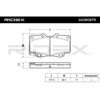 Klocki hamulcowe RIDEX 402B0679 402B0679 - foto 4