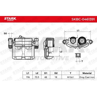 Zacisk Hamulcowy Stark SKBC-0461391 SKBC-0461391 - foto 3