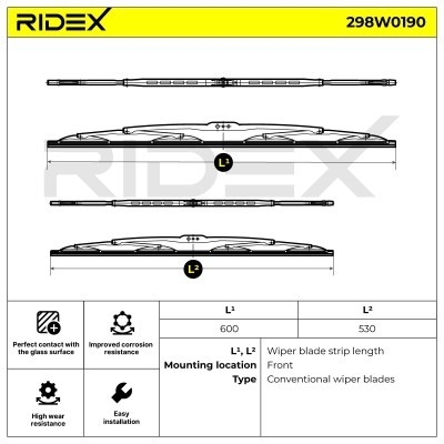 Pióro Wycieraczki RIDEX 298W0190 298W0190 - foto 5