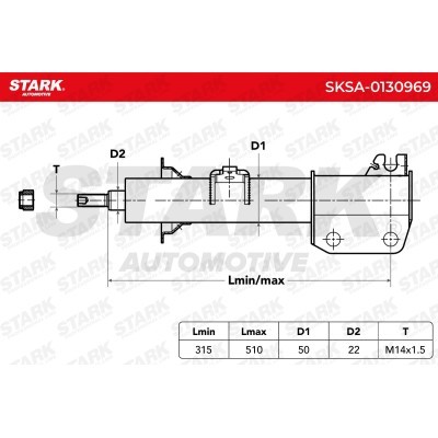Amortyzator Stark SKSA-0130969 SKSA-0130969 - foto 3