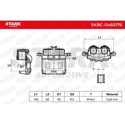 Zacisk Hamulcowy Stark SKBC-0460176 SKBC-0460176 - foto 6
